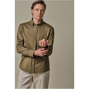 Profuomo Overhemd groen, Effen