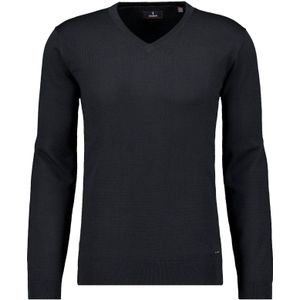 RAGMAN Gebreide trui V-halszwart, Effen