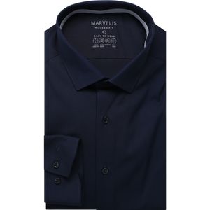 Marvelis Performance Overhemd marine, Faux-uni