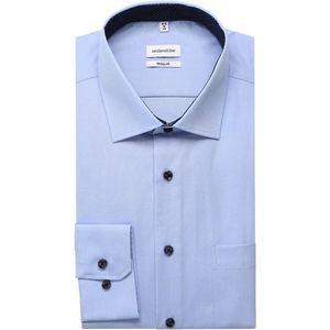 Seidensticker Regular Fit Overhemd lichtblauw, Effen