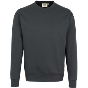 HAKRO 471 Sweatshirt ronde hals antraciet, Effen