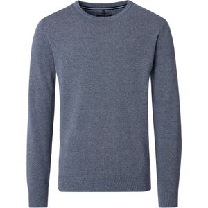 Casa Moda Trui ronde halsblauw, Effen