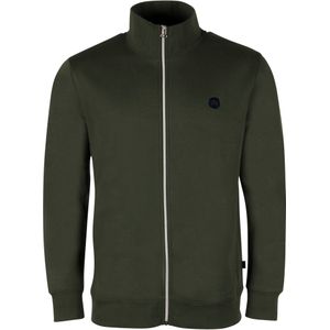 Kronstadt Sweatjacket groen, Effen