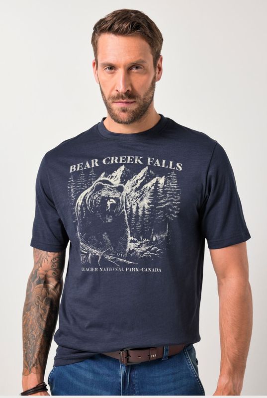 JP1880 Shirt  navy / wit