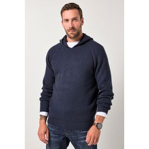 JP1880 Hooded Sweatshirt donkerblauw, Effen