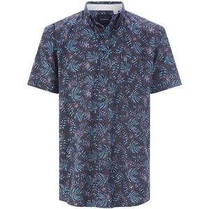 BABISTA Overhemd Korte mouw donkerblauw