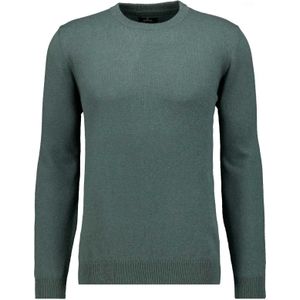 RAGMAN Gebreide trui ronde halsdonkergroen, Effen