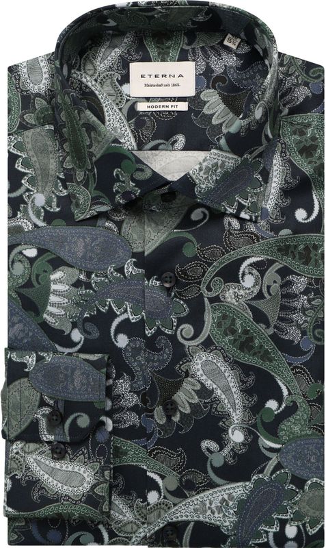 ETERNA Zakelijk overhemd  olijfgroen