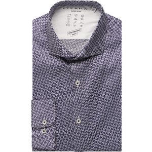 Eterna - Overhemd - Donkerblauw - SUPER SLIM - EASY IRON - Lange Mouwen