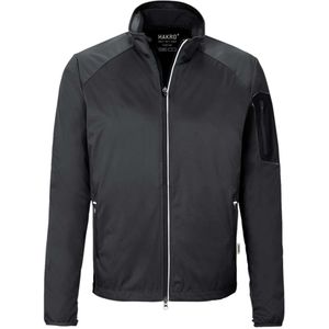 HAKRO 856 Regular Fit Softshell jas antraciet, Effen