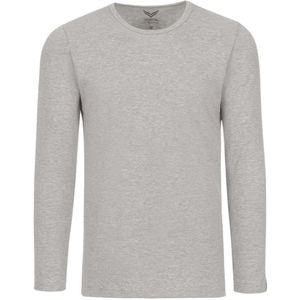 TRIGEMA Slim Fit Longsleeve grijs, Melange