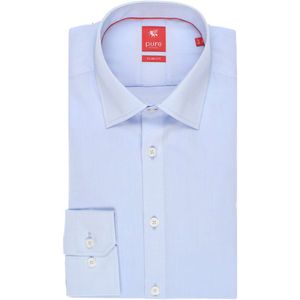 Pure Overhemd lichtblauw, Effen