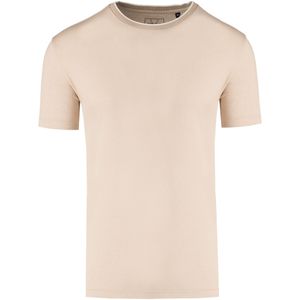 Marvelis Casual T-Shirt ronde hals lichtbeige, Effen