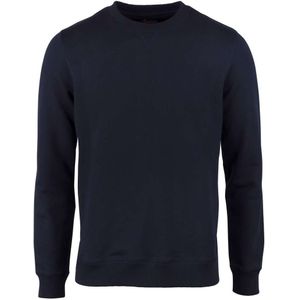 Stenströms Fitted Body Sweatshirt ronde halsMarine, Effen