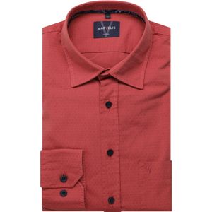 Marvelis Casual Overhemd rood, Effen