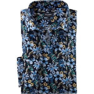 OLYMP Luxor Overhemd marine, Bloemen