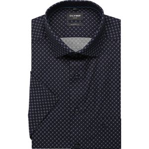 OLYMP Luxor Overhemd Korte mouw marine