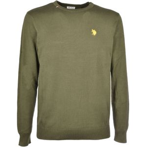 U.S. Polo Assn. Trui olijfgroen, Effen