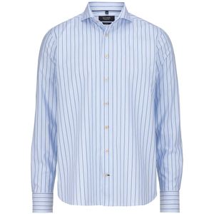 OLYMP SIGNATURE Soft Business Overhemd blauw, Gestreept