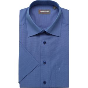 Leonardo by Jupiter Overhemd Korte mouw blauw