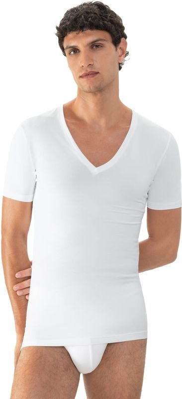 Mey - Onderhemd - Wit - Jersey - V-hals - Kwartmouw