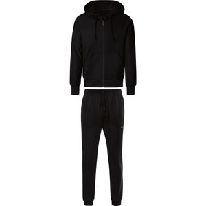 TRIGEMA trainingspak zwart, Effen