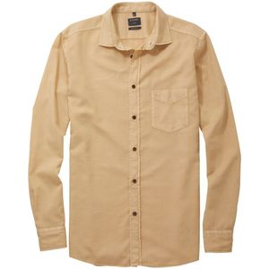 OLYMP Casual Overhemd beige, Effen