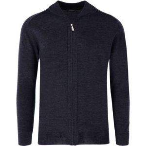 MAERZ Classic Fit Cardigan Marine, Effen