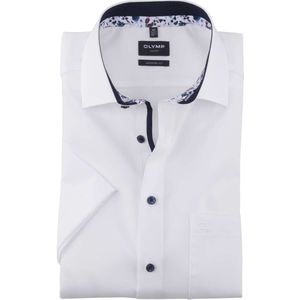 OLYMP Luxor Modern Fit Overhemd Korte mouw wit