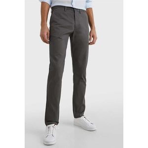 Tommy Hilfiger Denton Fitted Straight Chino grijs, Effen