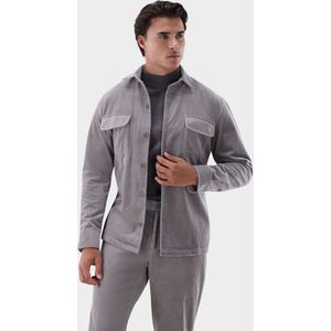 van Laack Meisterwerk Overshirt grijs, Effen