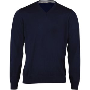 Stenströms Sweatshirt V-halsdonkerblauw, Effen