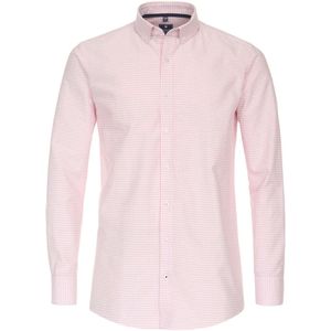 Redmond Casual Regular Fit Overhemd roze/wit, Ruit