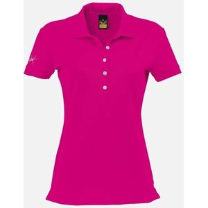 TRIGEMA Slim Fit Dames Poloshirt roze, Effen