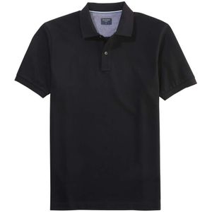 OLYMP Casual Regular Fit Polo shirt Korte mouw zwart
