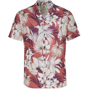 Desoto Jersey shirt rood, Bloemen