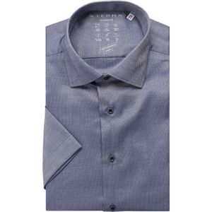ETERNA Modern Fit Overhemd Korte mouw blauw/wit