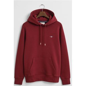 GANT Shield Hooded Sweatshirt rood, Effen