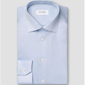 Eton - Signature Twill - Overhemd - Lichtblauw - Super Slim Fit