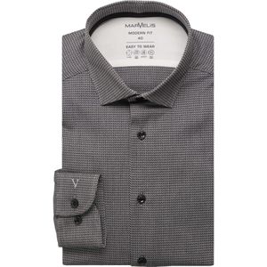 Marvelis Performance Overhemd zwart, Faux-uni