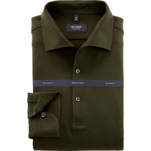 OLYMP SIGNATURE Polo shirt grijs-groen, Effen