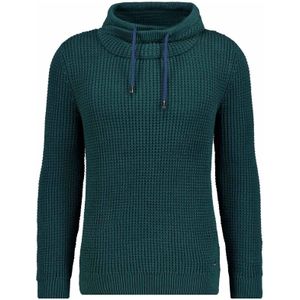 RAGMAN Softknit Trui Staande kraag groen, Motief
