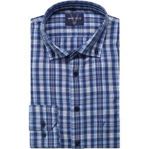 Marvelis Casual Modern Fit Overhemd blauw/wit, Ruit