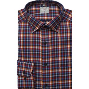 Marvelis Overhemd donkerrood, Ruit