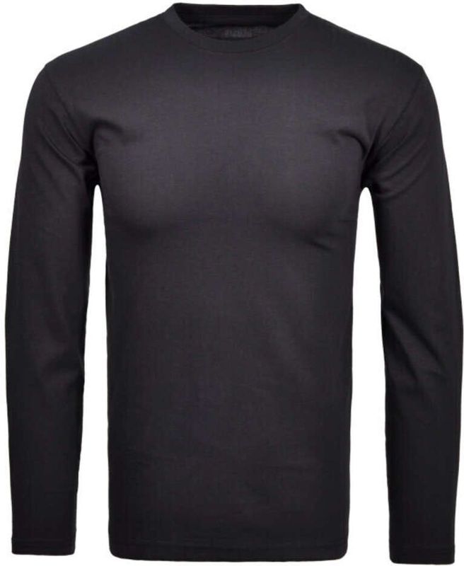 RAGMAN - Longsleeve - Marine - Effen - 100% Katoen - Ronde Hals