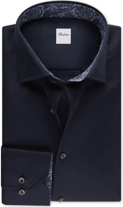 Stenströms - Overhemd - Donkerblauw - Lange Mouw - 100% Dubbelzijdig Katoen