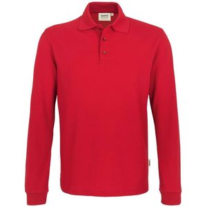 HAKRO Polo shirt rood, Effen