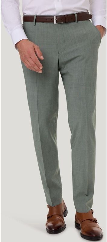 Pierre Cardin wollen broek groen, Effen