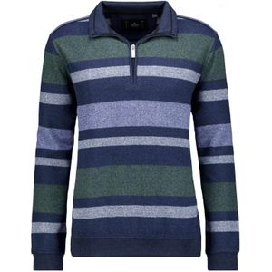 RAGMAN Sweatshirt ritssluitingdonkerblauw, Gestreept