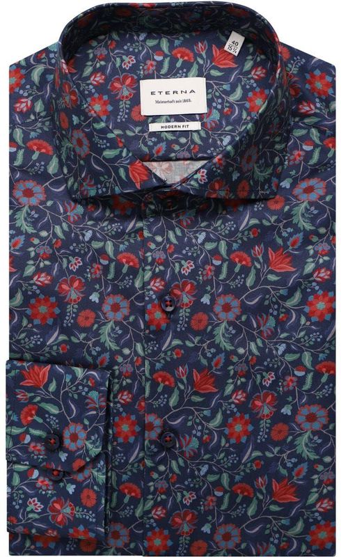 Model - Overhemd - Donkerblauw - NON IRON - Lange Mouwen